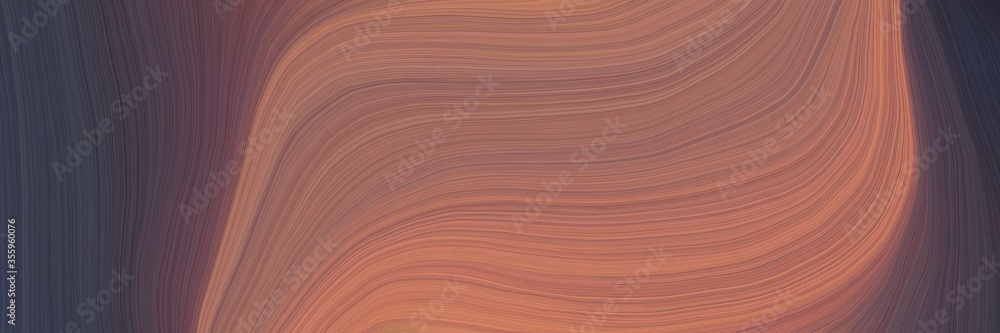 Poster soft abstract art waves graphic with curvy background illustration with indian red, dark slate gray 