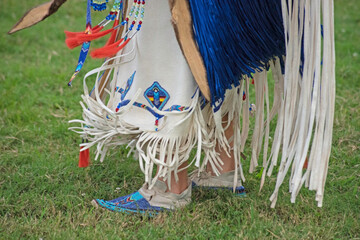 Cherokee Native American dancing at a Pow-Wow.