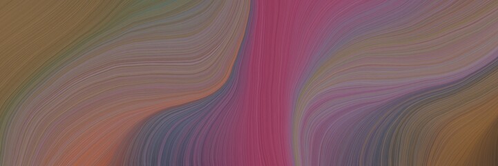 Obraz premium soft creative waves graphic with abstract waves design with pastel brown, dark moderate pink and brown color