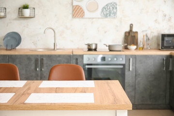 Interior of modern stylish kitchen