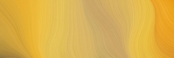 soft abstract artistic waves graphic with modern soft curvy waves background design with sandy brown, golden rod and burly wood color