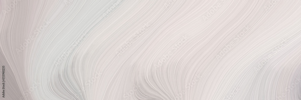 Poster soft creative waves graphic with modern soft swirl waves background design with light gray, dark gra