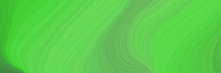 soft creative waves graphic with curvy background illustration with moderate green, sea green and pastel green color