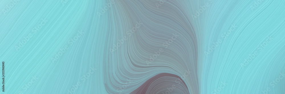 Aufkleber soft creative waves graphic with modern soft swirl waves background design with sky blue, light slat