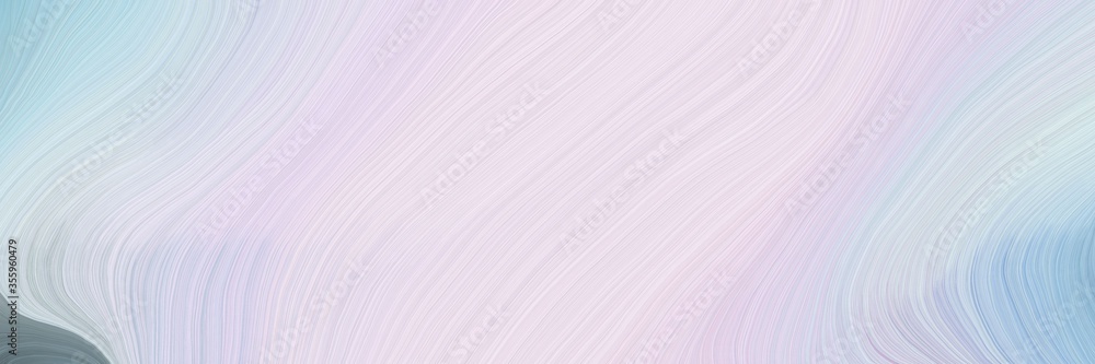 Poster soft creative waves graphic with modern waves background design with lavender, light slate gray and 