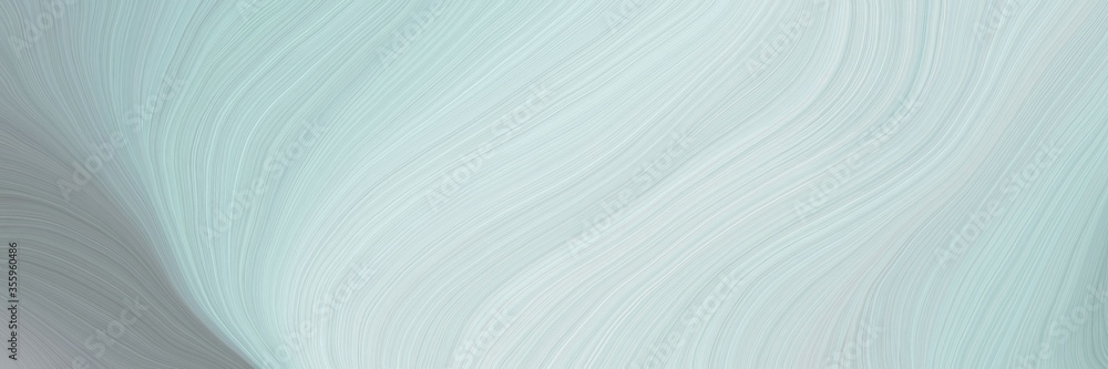 Aufkleber soft artistic art design graphic with abstract waves illustration with light gray, light slate gray 
