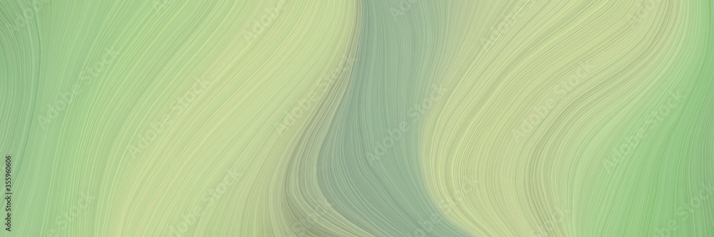 Poster soft creative waves graphic with smooth swirl waves background illustration with ash gray, dark sea 