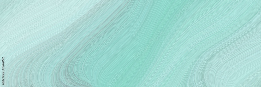 Poster soft background graphic with modern soft swirl waves background illustration with light blue, lavend
