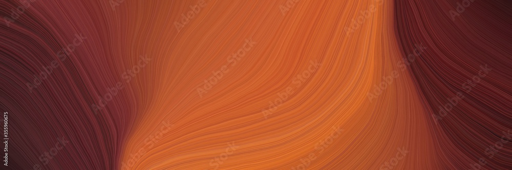 Aufkleber soft background graphic with modern waves background design with coffee, old mauve and very dark pin