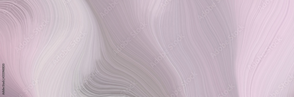 Aufkleber soft abstract artistic waves graphic with elegant curvy swirl waves background design with silver, p