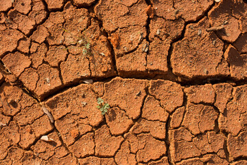 Dry earth drought cracked no water. Cracked Ground because of Drought Frontal Angle.