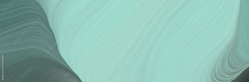 Aufkleber soft abstract artistic waves graphic with abstract waves illustration with pastel blue, dim gray and