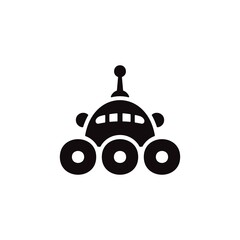 Robotics icon. Chat bot, customer service symbol for web and mobile UI design.