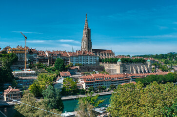 Fototapeta premium panorama of Bern, Switzerland 