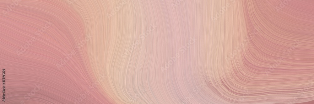 Poster soft abstract artistic waves graphic with modern soft swirl waves background design with tan, baby p