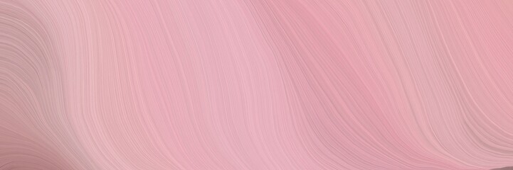 soft abstract art waves graphic with modern soft curvy waves background illustration with pastel magenta, rosy brown and baby pink color