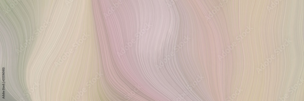 Poster soft abstract artistic waves graphic with abstract waves design with silver, light gray and dark gra