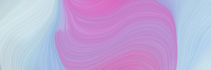 Fototapeta premium soft creative waves graphic with contemporary waves design with pastel violet, powder blue and light steel blue color