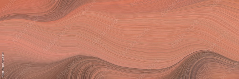 Poster soft background graphic with modern soft swirl waves background design with indian red, pastel brown