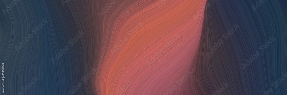 Poster soft artistic art design graphic with elegant curvy swirl waves background illustration with dark sl