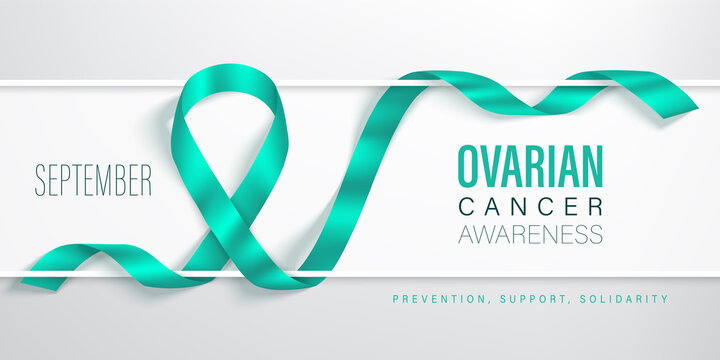 Ovarian Cancer Awareness Month Vector Banner