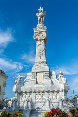 Fototapeta na wymiar Firemens Monument Havana Colon Cemetery 