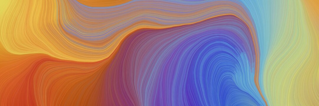 colorful vibrant creative waves graphic with modern curvy waves background design with peru, steel blue and light slate gray color
