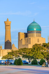 Kalan Mosque and minaret, a part of the Po-i-Kalan architectural ensemble, Bukhara, Uzbekistan