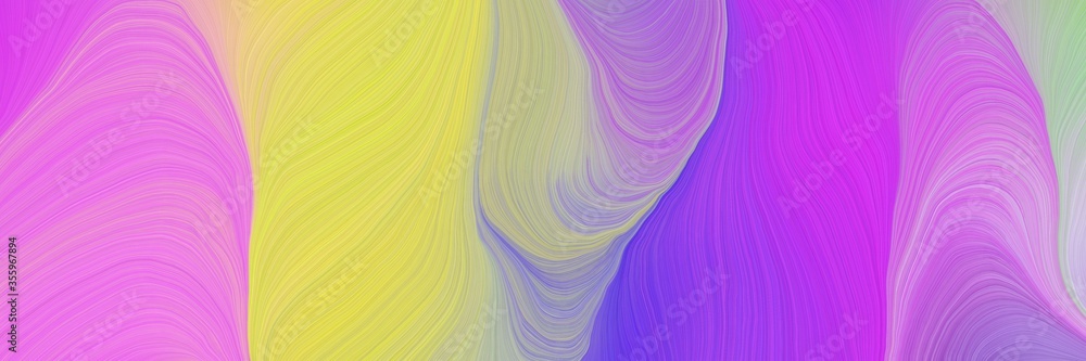 Poster colorful vibrant abstract artistic waves graphic with modern soft curvy waves background design with