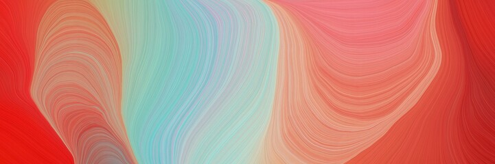 colorful vibrant creative waves graphic with contemporary waves illustration with dark salmon, light coral and firebrick color