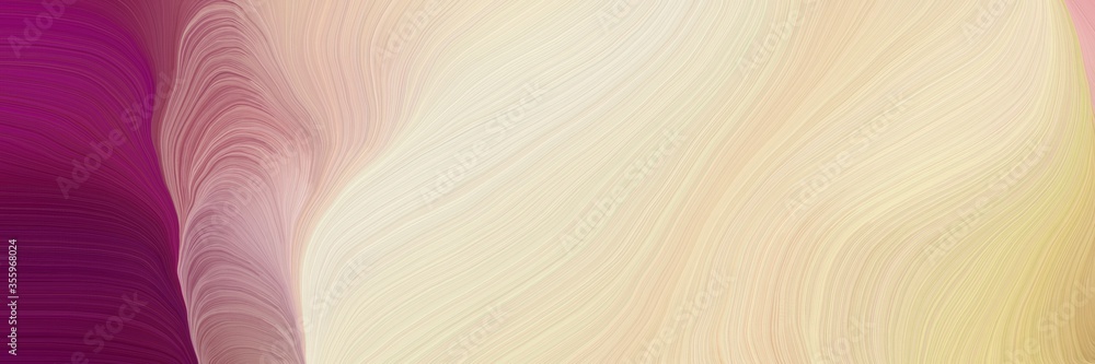 Poster colorful vibrant abstract artistic waves graphic with modern curvy waves background design with whea