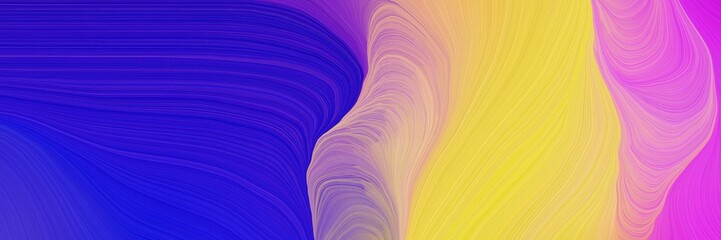 colorful vibrant abstract art waves graphic with modern waves background illustration with medium blue, burly wood and dark orchid color