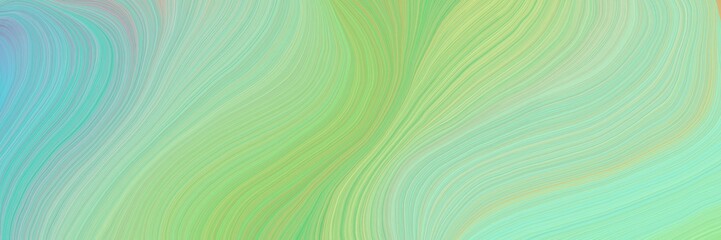 colorful vibrant artistic art design graphic with smooth swirl waves background illustration with ash gray, dark sea green and medium aqua marine color