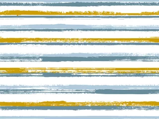 Wallpaper murals Horizontal stripes Grunge stripes seamless vector background pattern.