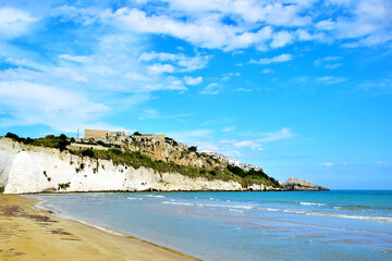 Coastline in Vieste, Italy