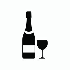 wine icon vector