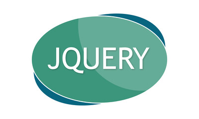 Jquery - text written in green blue shape
