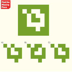 Obraz premium Visual intelligence activity - Find the extracted shape