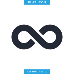 Infinity Icon Vector Logo Design Template