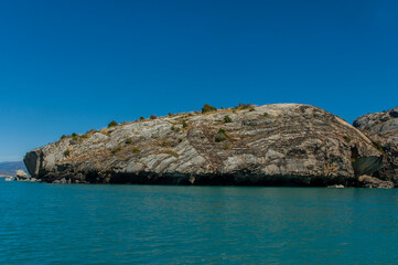 Fototapeta premium Catedrales de Marmol Carretera Austral lago general Carrera Region de Aisen Chile Sudamerica