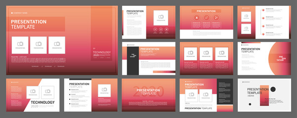 Business presentation templates set. use in presentation, flyer and leaflet, corporate report, marketing, advertising, annual report, banner, annual report brochure, company profile.