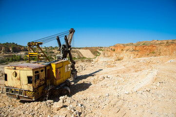 Production of stone at a forsaken quarry