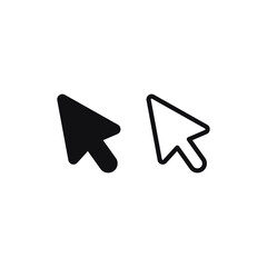 Cursor icon vector. Mouse pointer sign