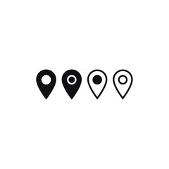 Location pin icon vector. Map pin sign, GPS pointer symbol