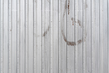 Texture of metal door surface copy space for text detail steel white paint