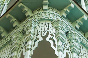 Old building carving and fretwork on the most famous house in Tbilisi.