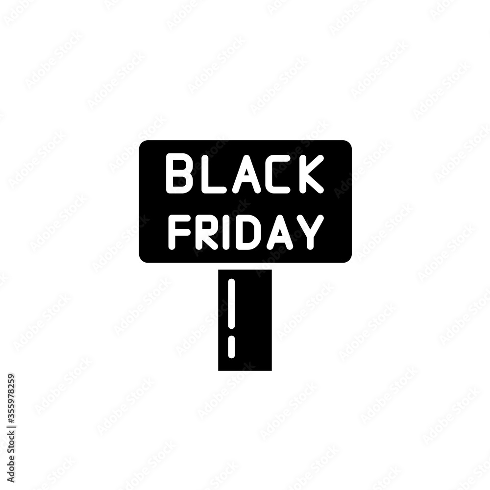 Poster sign icon. simple vector black friday icons for ui and ux, website or mobile application