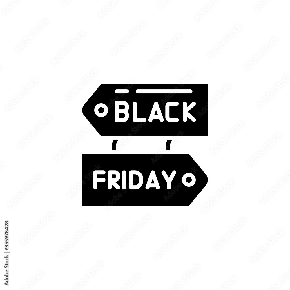Poster sign icon. simple vector black friday icons for ui and ux, website or mobile application