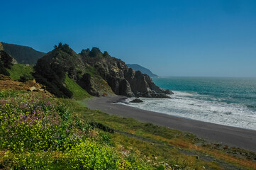 Costa Maule playa oceano Pacifico sexta y septima Region  De Chile Sudamerica