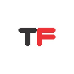 TF letter logo design vector